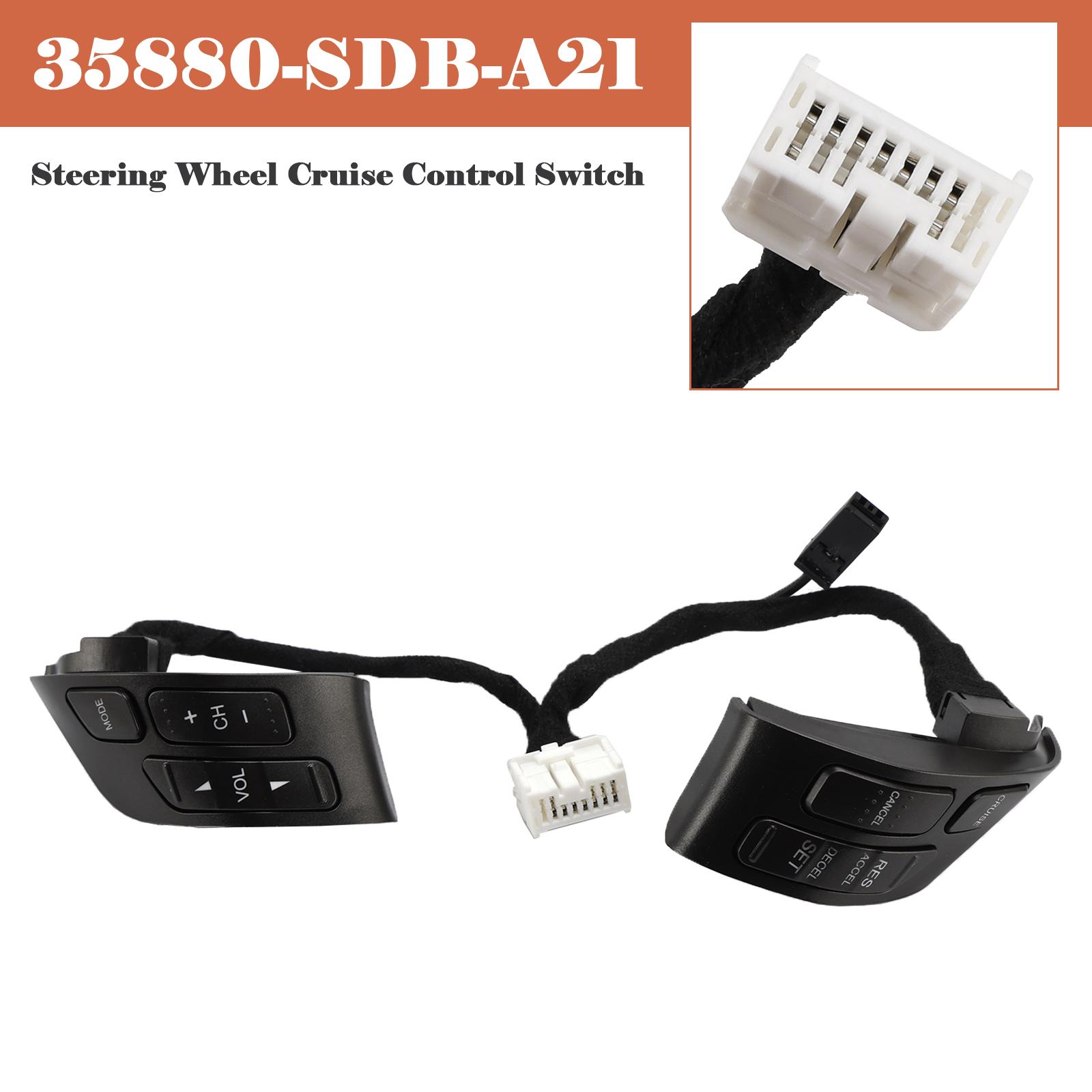 Steering Wheel Cruise Control Switch 35880-SDB-A21 for Honda Accord 2003-2007
Steering Wheel Cruise Control Switch 35880-SDB-A21 for Honda Accord 2003-2007