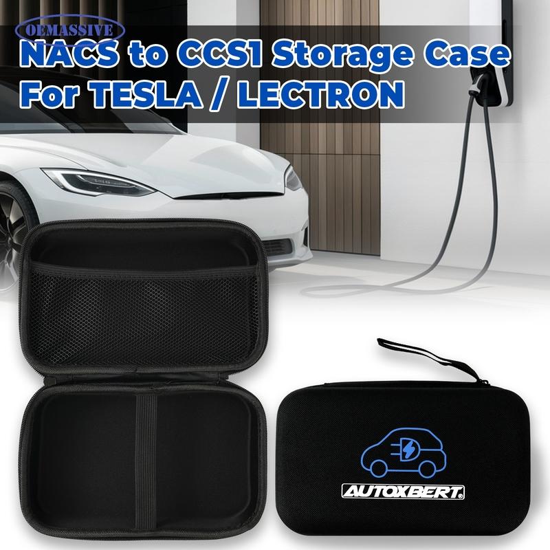 NACS CCS1 EVA Hard Storage Case Organizer Bag For Tesla Charger Adapter Ford GM Hyundai Kia EV Charging Cable Accessories
NACS CCS1 EVA Hard Storage Case Organizer Bag For Tesla Charger Adapter Ford GM Hyundai Kia EV Charging Cable Accessories