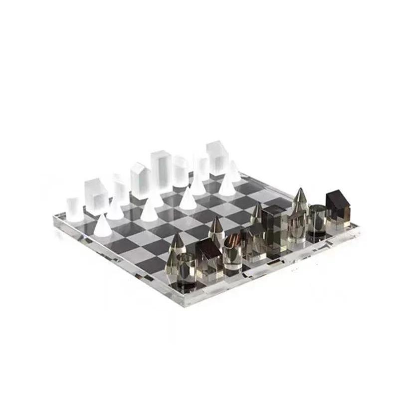Minimalism Crystal Chess Ornaments Desk Decoration Modern Crafts Creative Geometric Artwork Chess Crafts Room Aesthetic Decor
Minimalism Crystal Chess Ornaments Desk Decoration Modern Crafts Creative Geometric Artwork Chess Crafts Room Aesthetic Decor