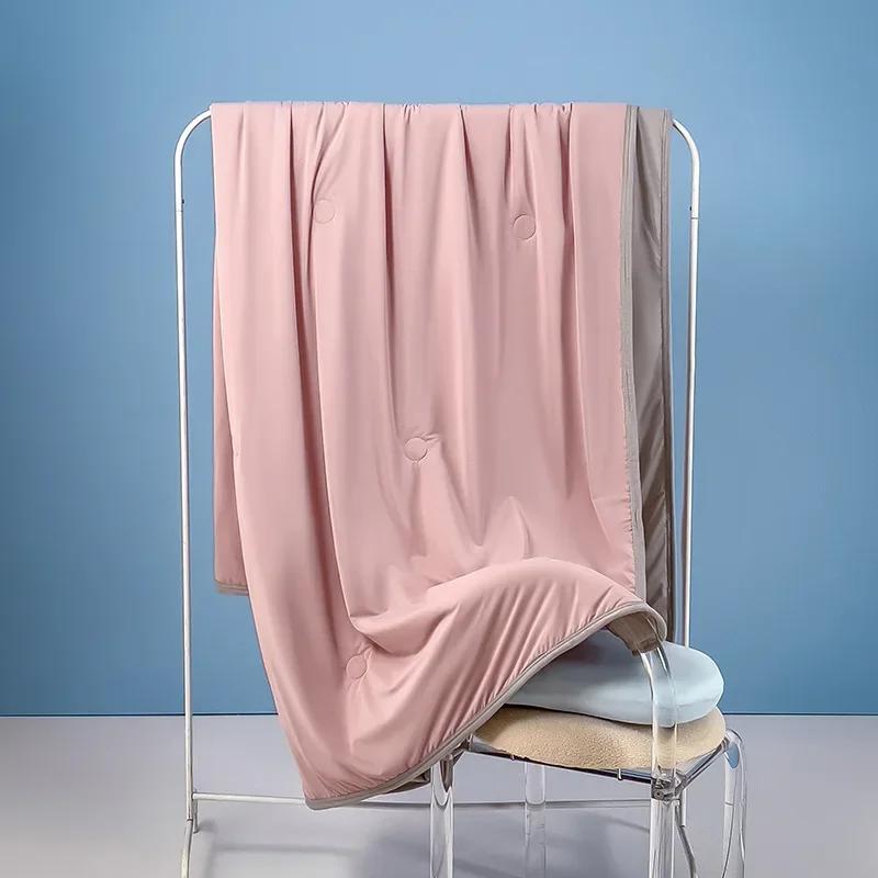 New Ultra-Soft Summer Cooling Quilt Pure Color Ice Silk Cooling Blanket Students Air Conditioner Thin Quilt Single Cool Blanket 100X150cm розовый
New Ultra-Soft Summer Cooling Quilt Pure Color Ice Silk Cooling Blanket Students Air Conditioner Thin Quilt Single Cool Blanket 100X150cm розовый