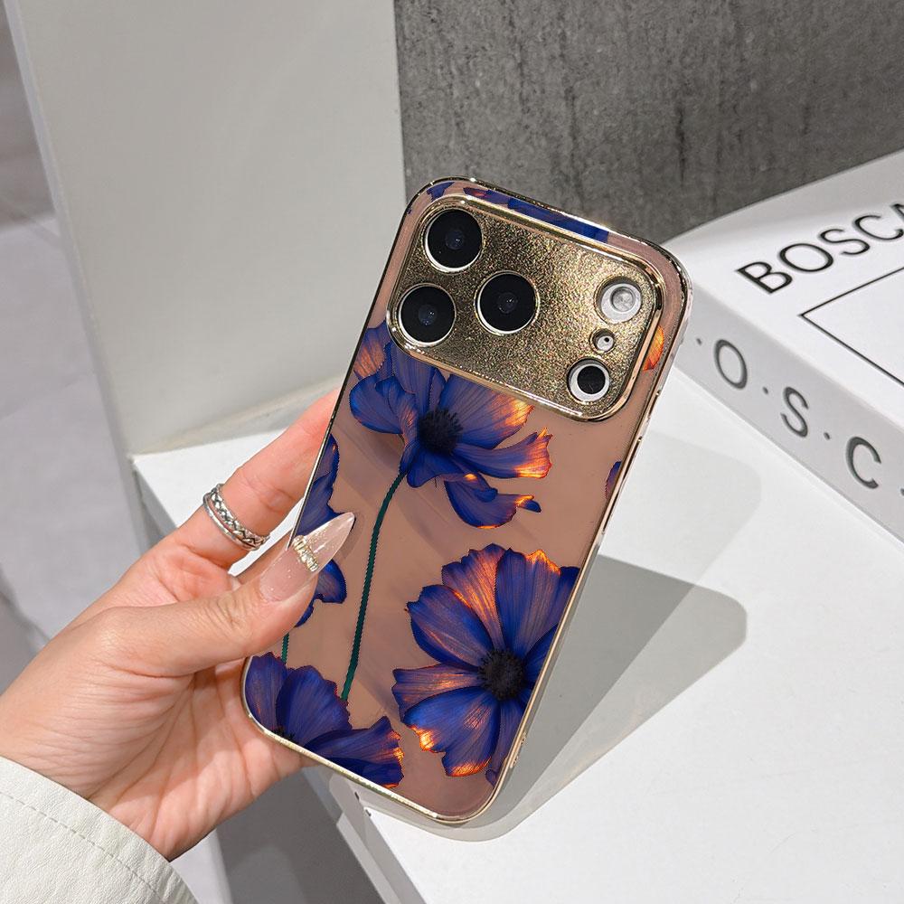 Lucky Start Phone Case For iPhone 17 16 15 14 13 Pro Max 16E Gold Electroplated glass shell Blue Flowers with Golden Accents Cover IPHONE17AIR
Lucky Start Phone Case For iPhone 17 16 15 14 13 Pro Max 16E Gold Electroplated glass shell Blue Flowers with Golden Accents Cover IPHONE17AIR