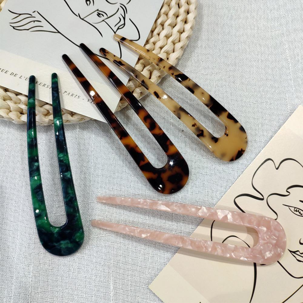 Marble Tortoiseshell 2 Prong Acetate Hair Stick DIY Styling Tools U-Shaped Hairpin Hair Fork
Marble Tortoiseshell 2 Prong Acetate Hair Stick DIY Styling Tools U-Shaped Hairpin Hair Fork