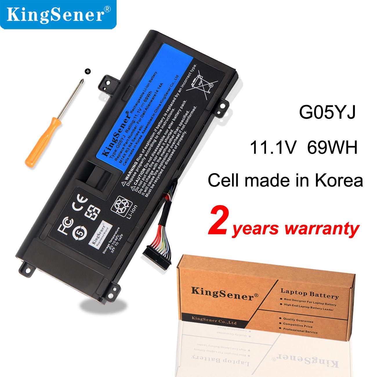 KingSener G05YJ Аккумулятор для ноутбука DELL Alienware 14 A14 M14X R3 R4 Series P39G Alienware 14D-1528 GO5YJ Y3PN0 8X70T 69WH
KingSener G05YJ Аккумулятор для ноутбука DELL Alienware 14 A14 M14X R3 R4 Series P39G Alienware 14D-1528 GO5YJ Y3PN0 8X70T 69WH