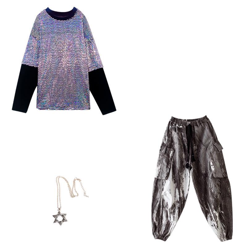 Детские новогодние сценические костюмы: Расшитые блестками наряды для выступлений на барабанах, одежда для уличных танцев для мальчиков, мода для подиумов в стиле хип-хоп для девочек 110 cm
Детские новогодние сценические костюмы: Расшитые блестками наряды для выступлений на барабанах, одежда для уличных танцев для мальчиков, мода для подиумов в стиле хип-хоп для девочек 110 cm