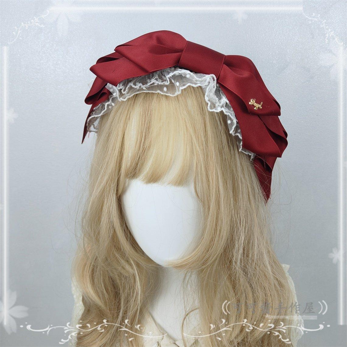 Original Lolita Bow Headband KC Headband Headgear Cla Big Bow Headwear Hair Accessories for Girls Size fits all
Original Lolita Bow Headband KC Headband Headgear Cla Big Bow Headwear Hair Accessories for Girls Size fits all