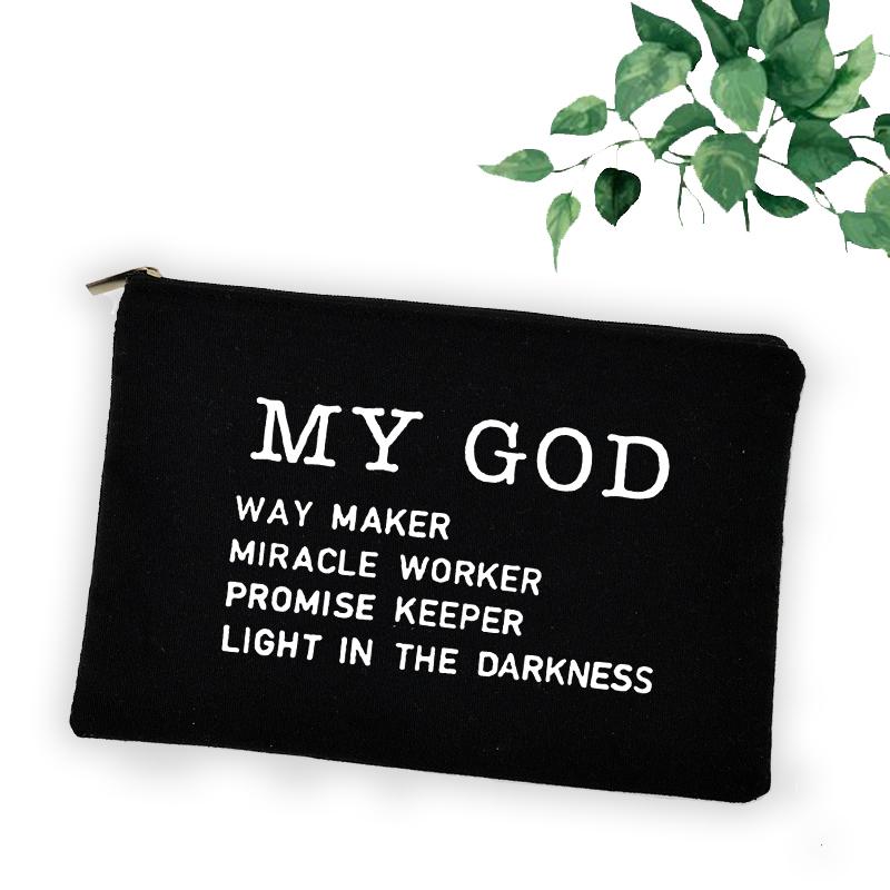 Cross Jesus Faith Christian Cosmetic Bag Girl Lipstick Bags Women Make Up Organizer Pouch Toiletry Case Pencil Bag Easter Gifts
Cross Jesus Faith Christian Cosmetic Bag Girl Lipstick Bags Women Make Up Organizer Pouch Toiletry Case Pencil Bag Easter Gifts