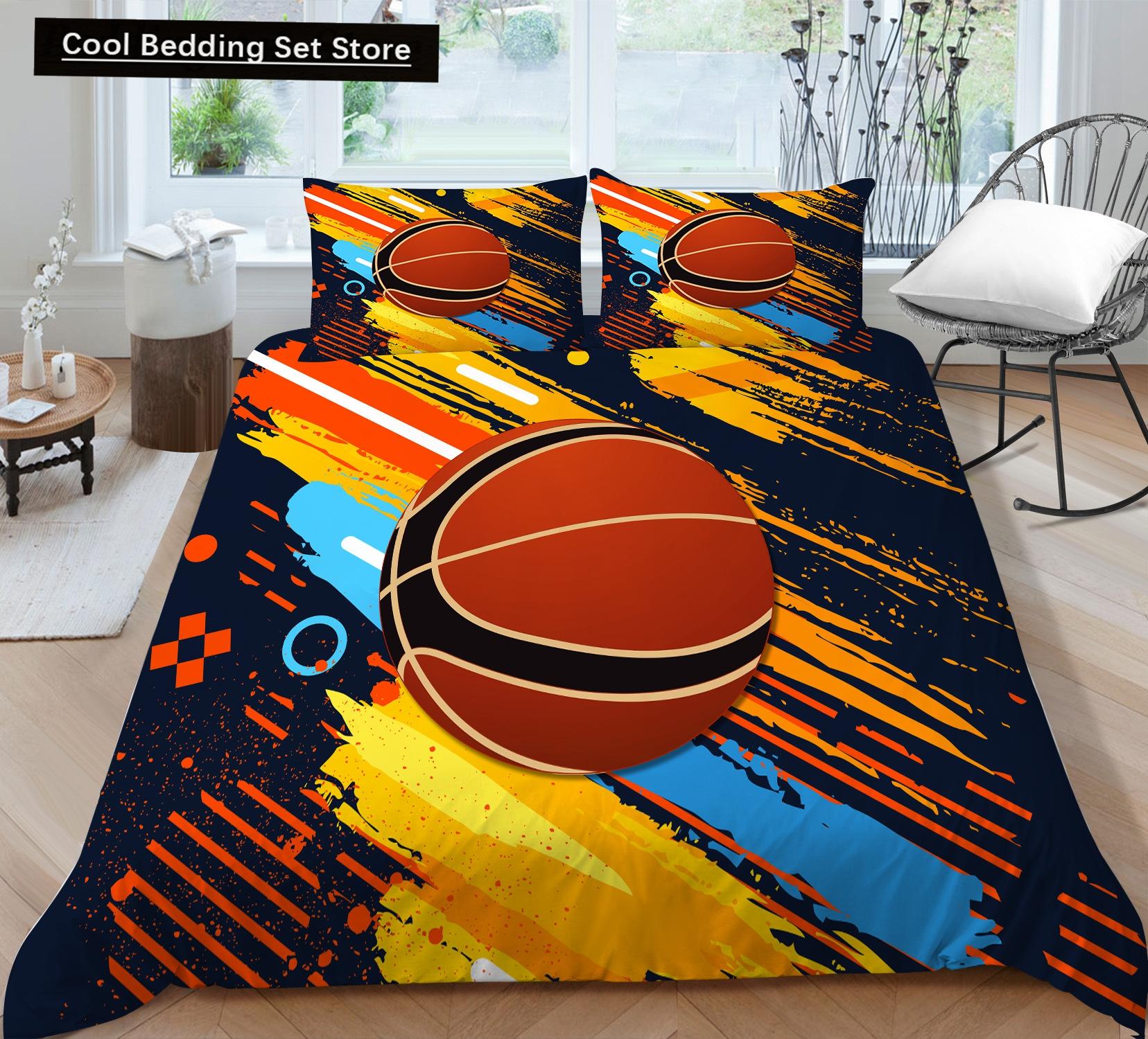 Comforter 3D Basketball King Queen Sports Theme Bedding Set For Kids Teens Boys Ball Game Bedroom Decor Soft Comforter Comforter (quilt)-EU Single(135*200cm)3pcs
Comforter 3D Basketball King Queen Sports Theme Bedding Set For Kids Teens Boys Ball Game Bedroom Decor Soft Comforter Comforter (quilt)-EU Single(135*200cm)3pcs