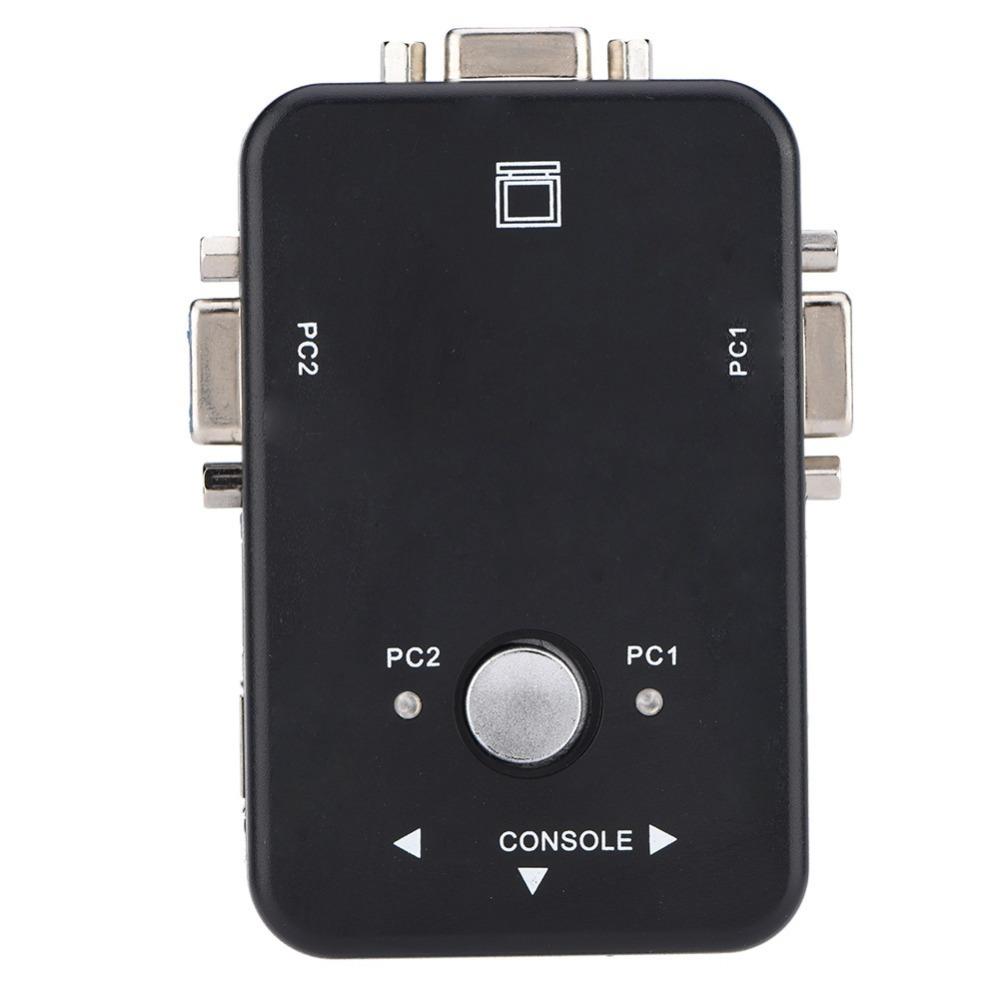 2 Port USB 2.0 KVM Switcher USB 2.0 Plug and Play Video Sharing Adapter VGA Interface KVM VGA Manual Box
2 Port USB 2.0 KVM Switcher USB 2.0 Plug and Play Video Sharing Adapter VGA Interface KVM VGA Manual Box