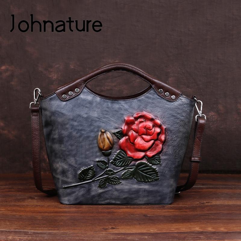 Жіночі сумки на плечі та через плече Johnature у стилі ретро зі справжньої волової шкіри Сумка з натуральної шкіри з тисненням троянди Сумочка для відпочинку червоно-коричневий
Жіночі сумки на плечі та через плече Johnature у стилі ретро зі справжньої волової шкіри Сумка з натуральної шкіри з тисненням троянди Сумочка для відпочинку червоно-коричневий