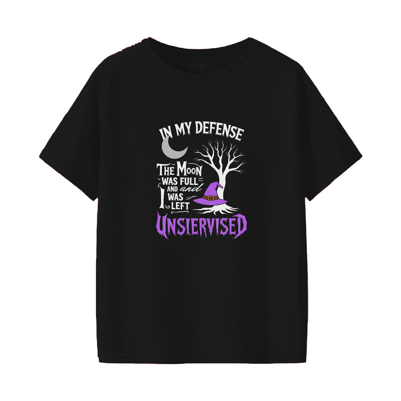 Halloween witch print short sleeved round neck versatile fashion Womens Tshirt for spring and summer S
Halloween witch print short sleeved round neck versatile fashion Womens Tshirt for spring and summer S