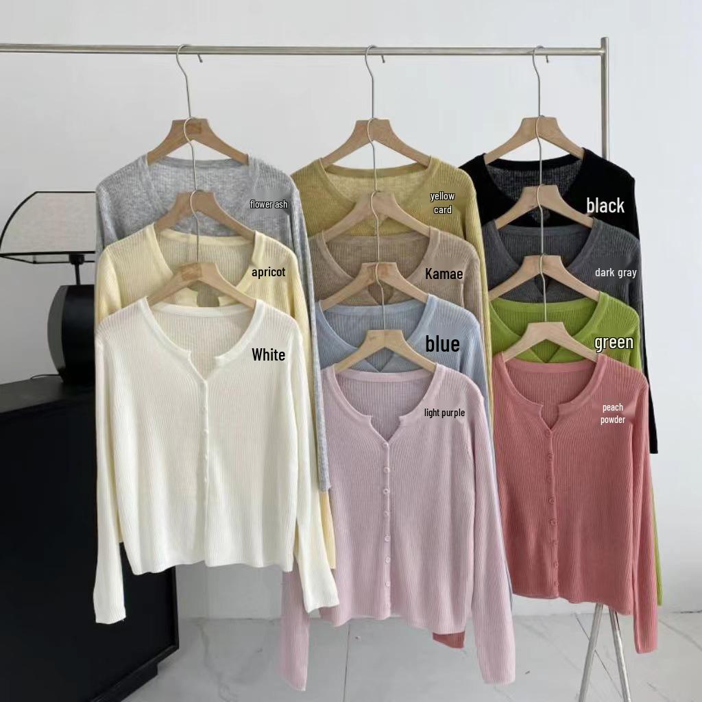 2024 Summer Chic Women s Long Sleeve Knitted Cardigan Short Shawl Sunscreen Outerwear One Size
2024 Summer Chic Women s Long Sleeve Knitted Cardigan Short Shawl Sunscreen Outerwear One Size