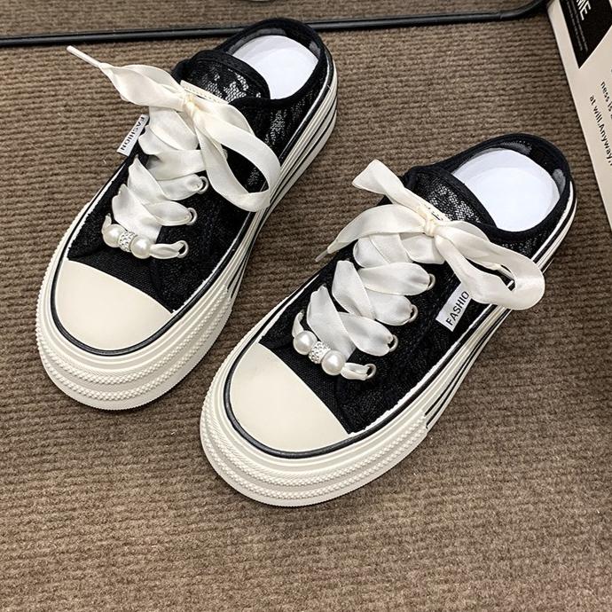 Mesh Women s Shoes Fashion Women Platform Sandals Women Half Slipper 2026 Spring Summer Mesh Lace Up Beads Bow Casual Shoes 35
Mesh Women s Shoes Fashion Women Platform Sandals Women Half Slipper 2026 Spring Summer Mesh Lace Up Beads Bow Casual Shoes 35