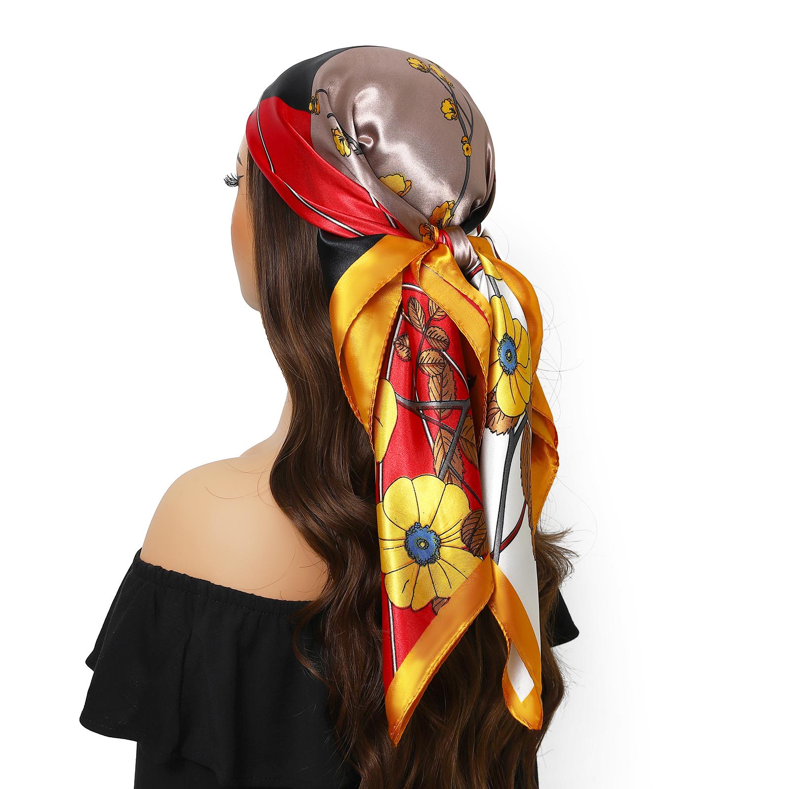 Fashion print Foulard Satin Headcloth Summer 90X90CM Bandanna, Women Luxury Brand Kerchief 1 piece of 35.4 inches Square Shawls,
Fashion print Foulard Satin Headcloth Summer 90X90CM Bandanna, Women Luxury Brand Kerchief 1 piece of 35.4 inches Square Shawls,