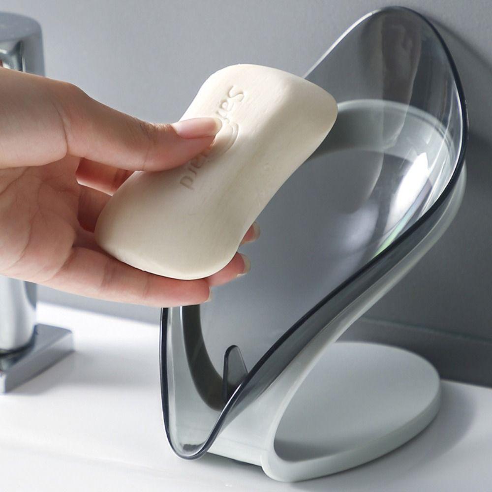 Non-Slip Plastic Soap Box Leaf Shape with Drain Soap Holder Suction Cup Soap Dish Kitchen
Non-Slip Plastic Soap Box Leaf Shape with Drain Soap Holder Suction Cup Soap Dish Kitchen