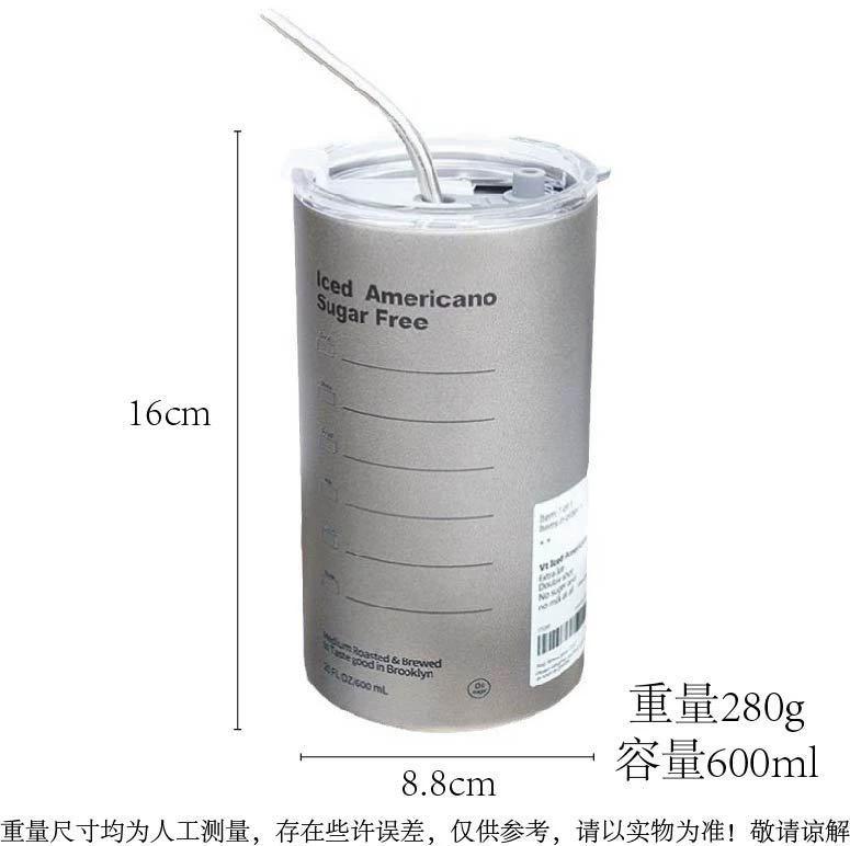 Vaso térmico de acero inoxidable con pajita, taza portátil de estilo ins para café y bebidas
Vaso térmico de acero inoxidable con pajita, taza portátil de estilo ins para café y bebidas
