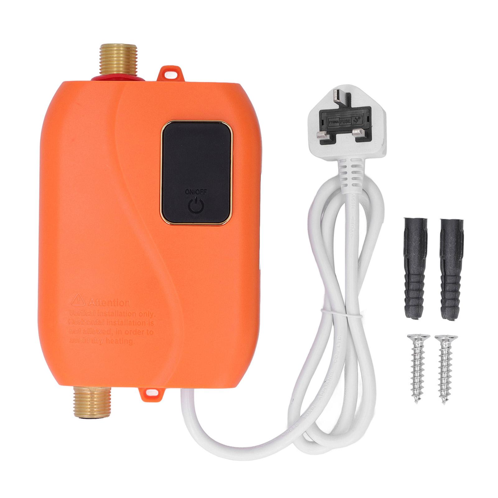 3000W Instant Water Heater Small Electric Hot Water Heater for Household Kitchen помаранчевий
3000W Instant Water Heater Small Electric Hot Water Heater for Household Kitchen помаранчевий