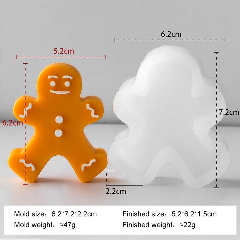 Christmas Gingerbread Man Silicone Mold Handmade Aroma Candle Soap Making Supplies Cookie Chocolate Baking Molds
Christmas Gingerbread Man Silicone Mold Handmade Aroma Candle Soap Making Supplies Cookie Chocolate Baking Molds
