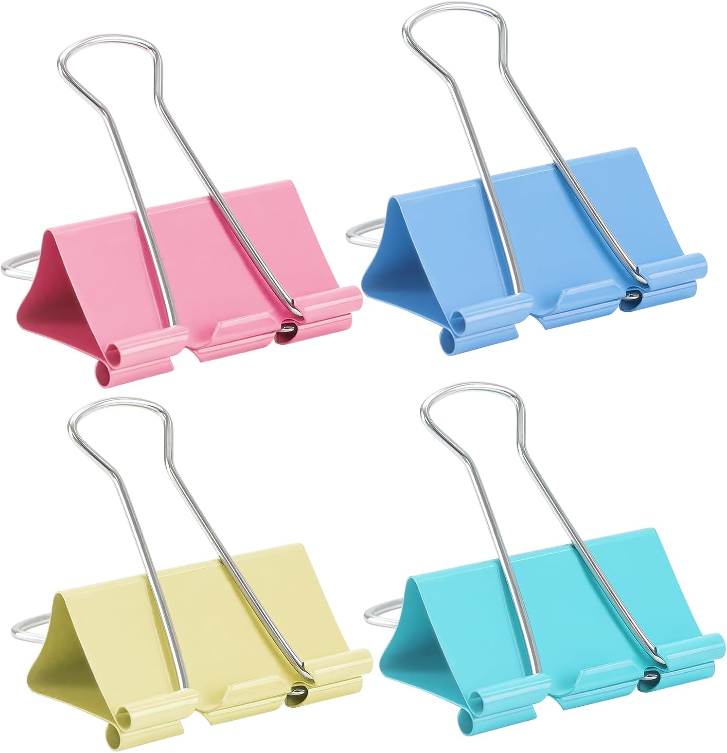2 Inch 12 Pcs Extra Large Binder Clips, Colored Jumbo Paper Clips, Binder Clips Large Size for Home, School and Office Supplies
2 Inch 12 Pcs Extra Large Binder Clips, Colored Jumbo Paper Clips, Binder Clips Large Size for Home, School and Office Supplies