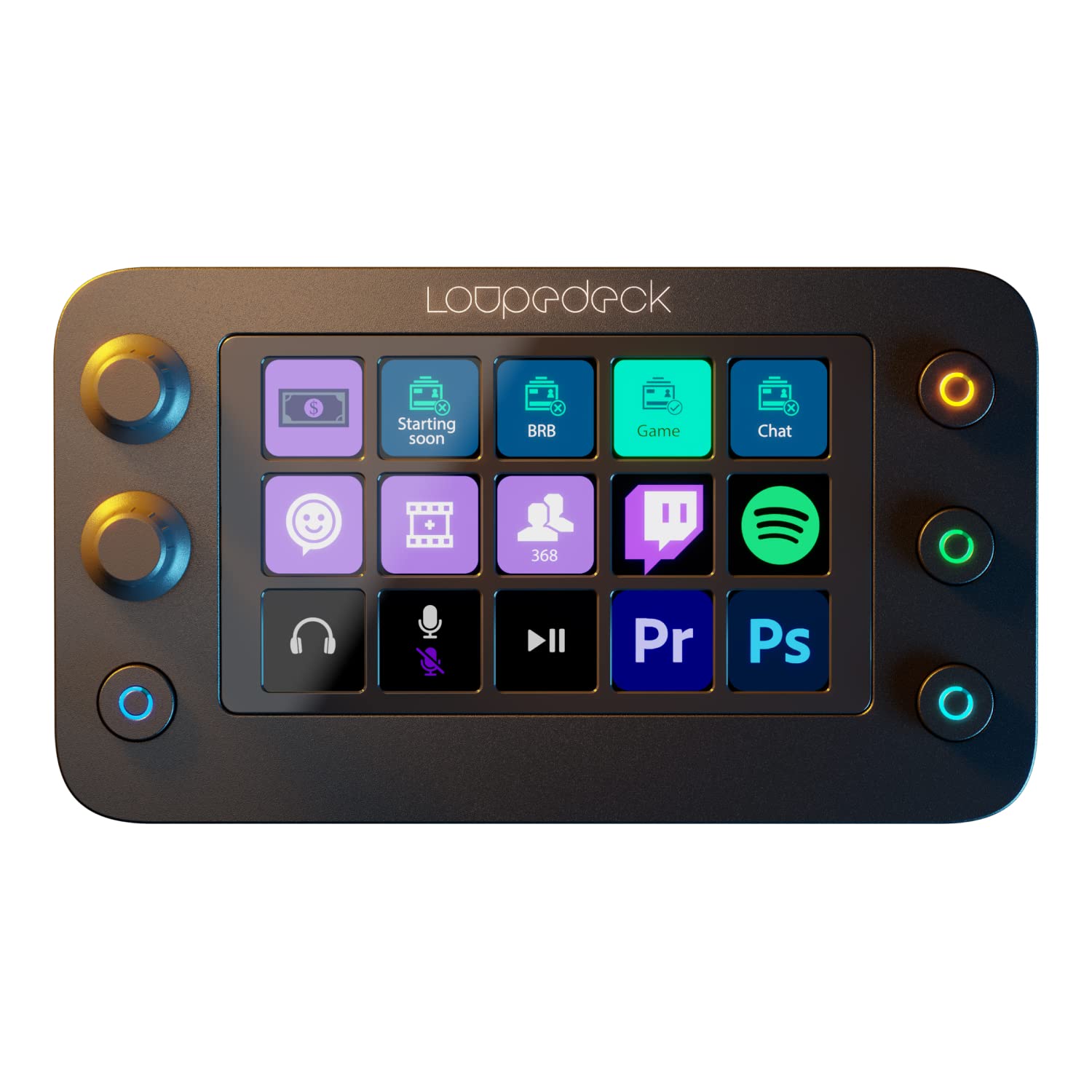 Loupedeck Live S – A custom controller that streamlines daily PC work, streaming, and content creation. Equipped with LED touch screen buttons,
Loupedeck Live S – A custom controller that streamlines daily PC work, streaming, and content creation. Equipped with LED touch screen buttons,