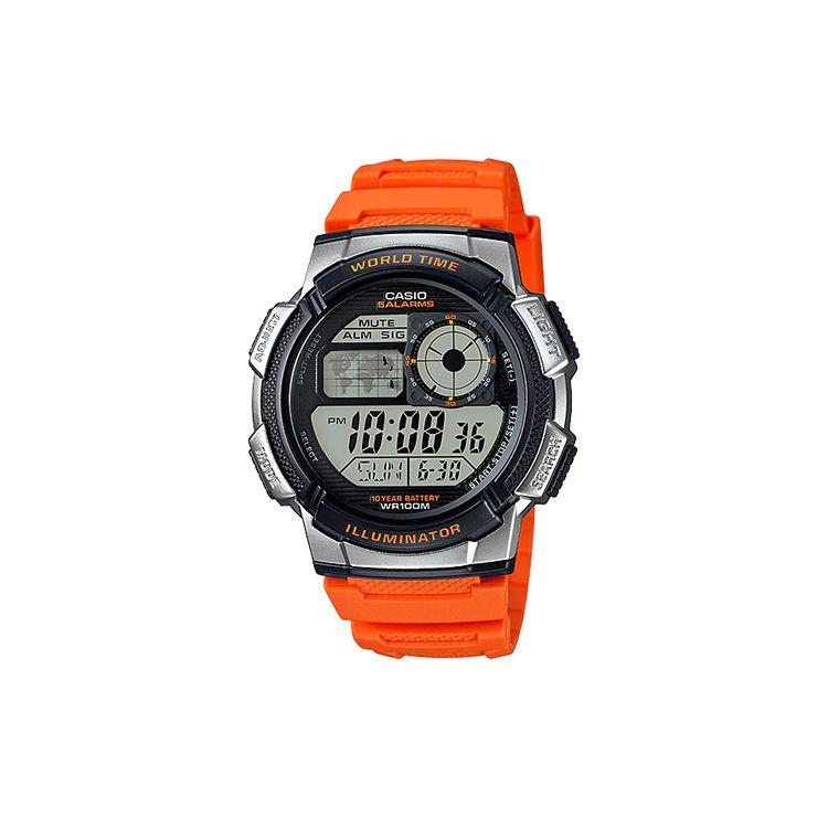 Casio Youth Series Round Digital Display Fashion Trend Retro Simple Casual LCD Display Sports Waterproof Quartz Movement Resin Strap AE-1000W-4BV Regular Watch Box,Orange Strap
Casio Youth Series Round Digital Display Fashion Trend Retro Simple Casual LCD Display Sports Waterproof Quartz Movement Resin Strap AE-1000W-4BV Regular Watch Box,Orange Strap