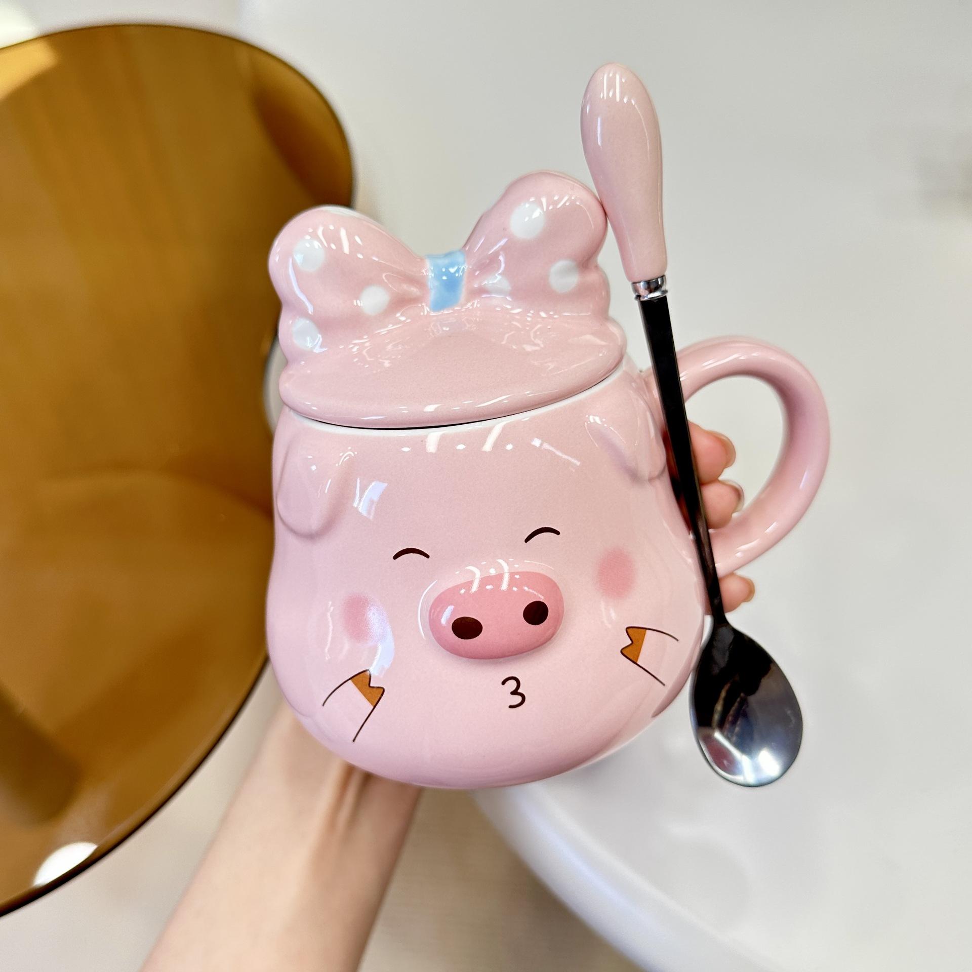 Pig Series Cute Milk Mug with Lid Set for Couple Students Hot Cold Drink Cup
Pig Series Cute Milk Mug with Lid Set for Couple Students Hot Cold Drink Cup