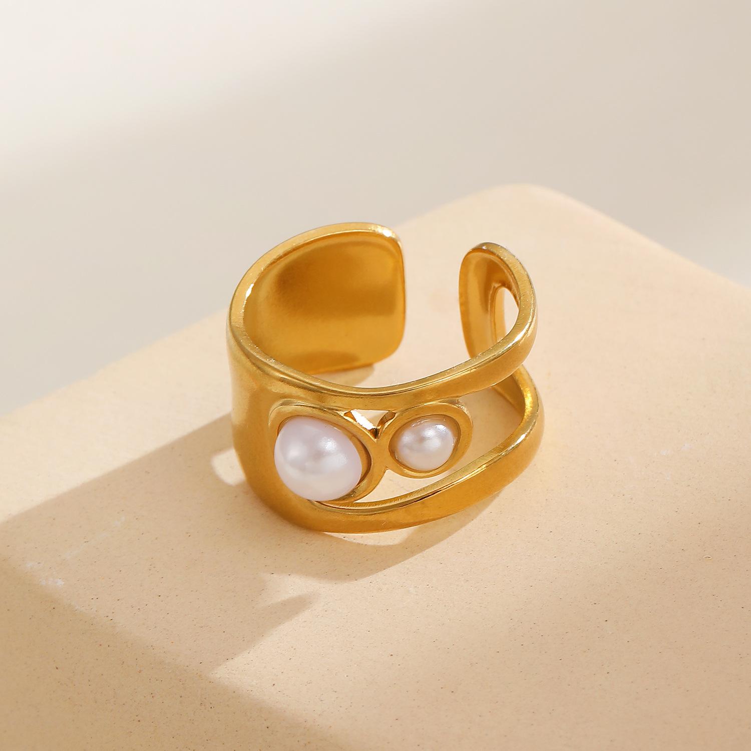 LATS Gold Plated Stainless Steel Hollow Irregular Tiger Eye Stone Ring for Women Light Luxury Pearl Rings Fashion Zircon Gifts 1.8CM
LATS Gold Plated Stainless Steel Hollow Irregular Tiger Eye Stone Ring for Women Light Luxury Pearl Rings Fashion Zircon Gifts 1.8CM