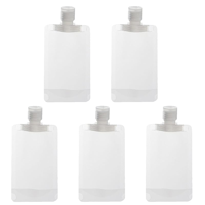travel bottle for travel small bottles transparent refill bottle Leak proof sealability Convenient to carry pouch container In a bag set of 5 (100ml)
travel bottle for travel small bottles transparent refill bottle Leak proof sealability Convenient to carry pouch container In a bag set of 5 (100ml)
