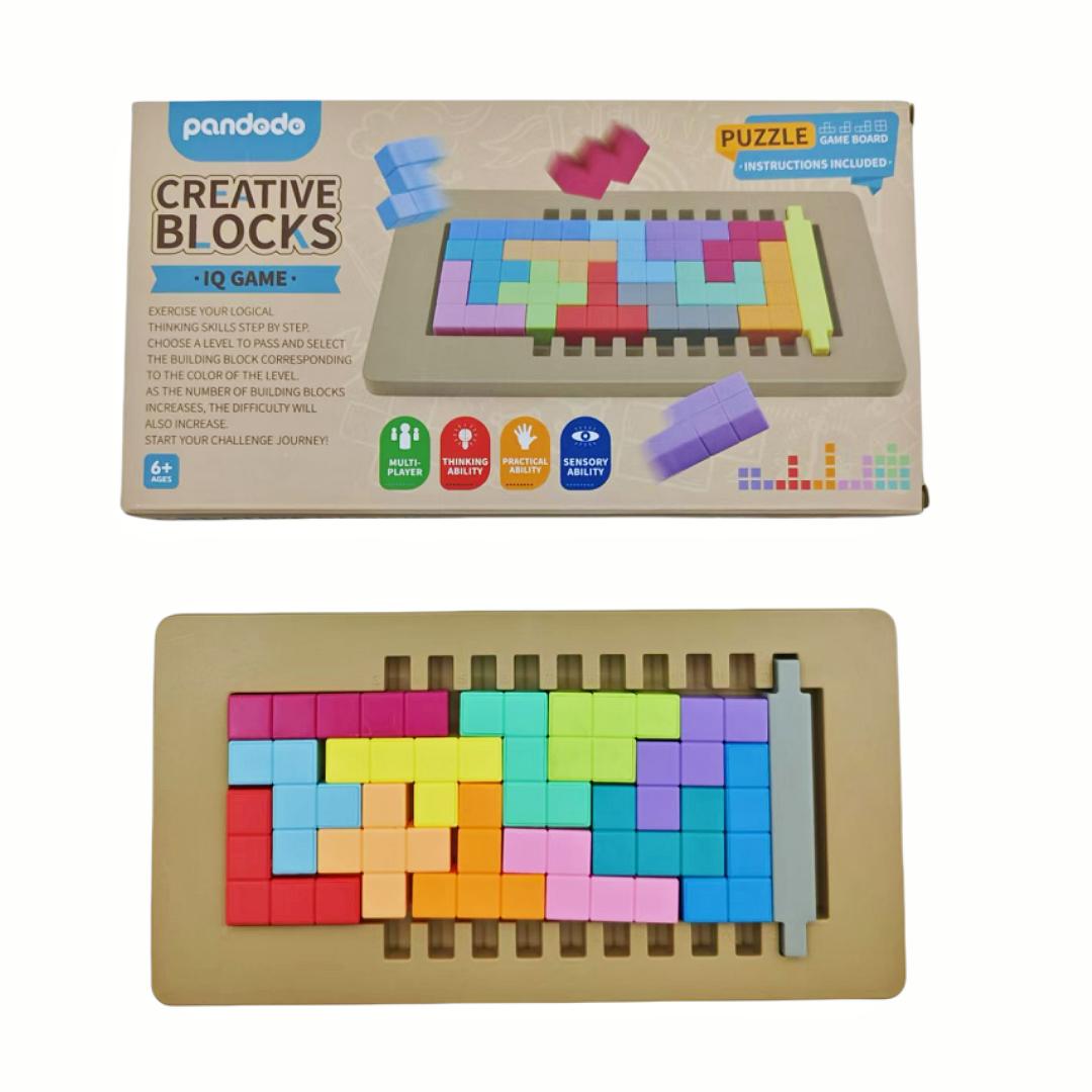 Creative Cubes, Educational Board Game, Multi-Level Difficulty for Logical Thinking Training, Ideal Game for Family Gatherings, Gift
Creative Cubes, Educational Board Game, Multi-Level Difficulty for Logical Thinking Training, Ideal Game for Family Gatherings, Gift