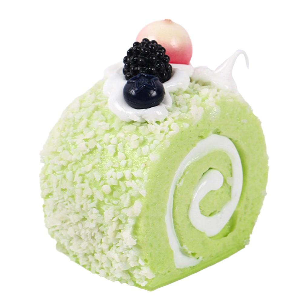 Искусственный рулет, модель торта, имитация торта зелёный