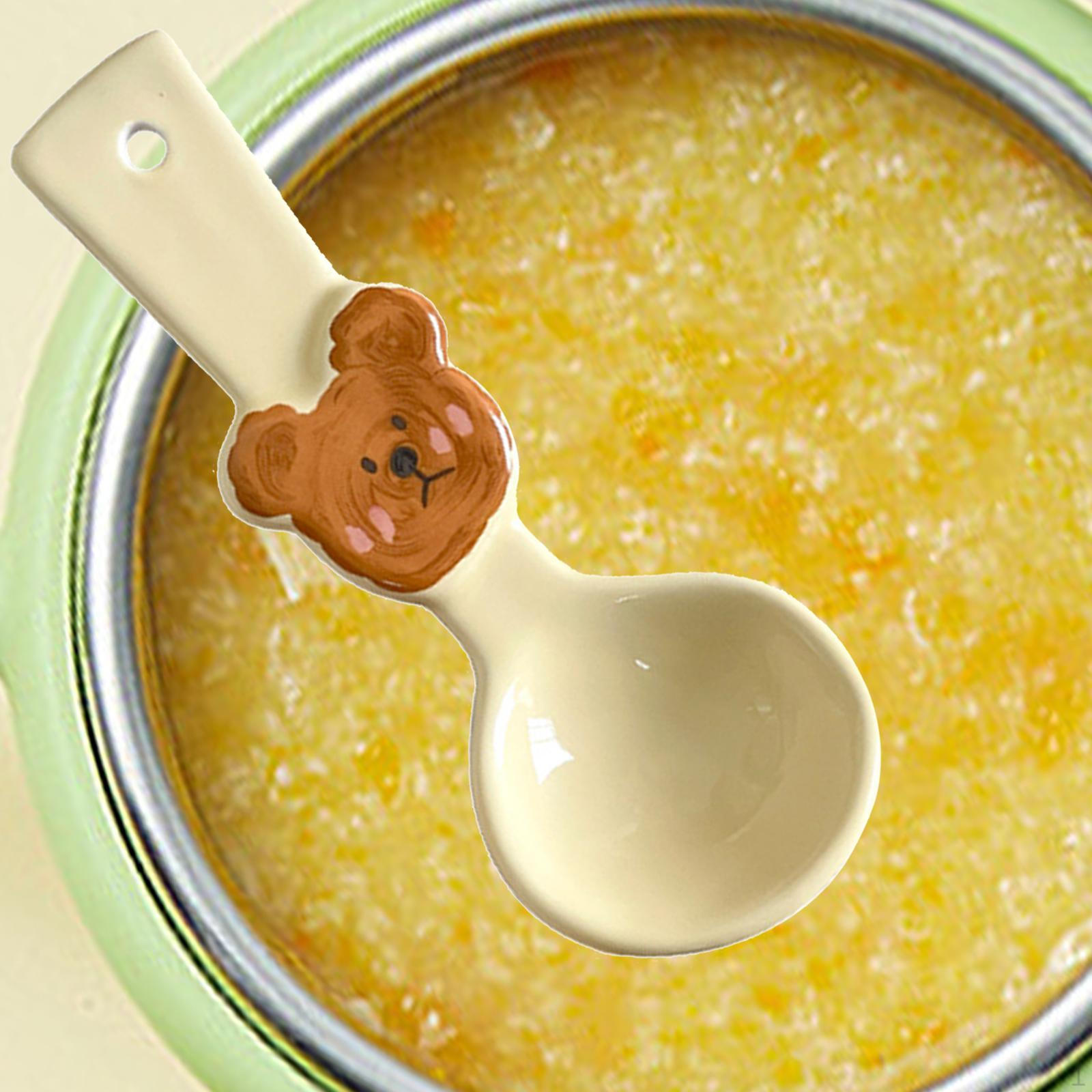 Керамическая ложка для супа, милая чайная ложка, корейский фарфоровый десертный торт для мороженого
Керамическая ложка для супа, милая чайная ложка, корейский фарфоровый десертный торт для мороженого