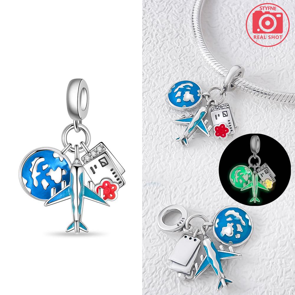 Original Charms Copper Pink Travel Case Blue Earth Airplane Pendant Beads Fit Bracelet Women Jewelry Diy Gift Accessory
Original Charms Copper Pink Travel Case Blue Earth Airplane Pendant Beads Fit Bracelet Women Jewelry Diy Gift Accessory