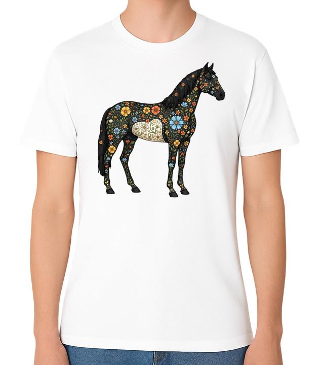 Floral Horse Art Illustration Unisex T-Shirt Animal Nature Lover Tee 5XL різнокольоровий
Floral Horse Art Illustration Unisex T-Shirt Animal Nature Lover Tee 5XL різнокольоровий