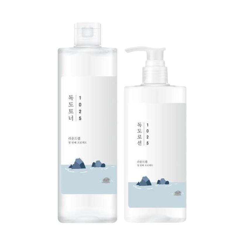 ROUND LAB 1025 Dokdo Skincare Set (Toner 500ml + Lotion 400ml) Deep Hydration & Barrier Care
ROUND LAB 1025 Dokdo Skincare Set (Toner 500ml + Lotion 400ml) Deep Hydration & Barrier Care