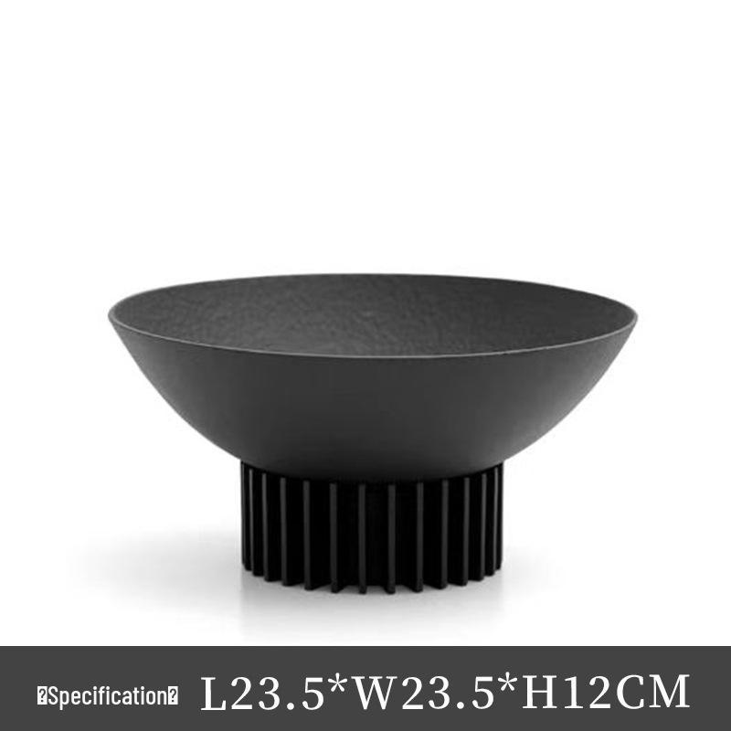 Modern Black Threaded Metal Vase & Fruit Bowl Combo for Living Room Decor
Modern Black Threaded Metal Vase & Fruit Bowl Combo for Living Room Decor