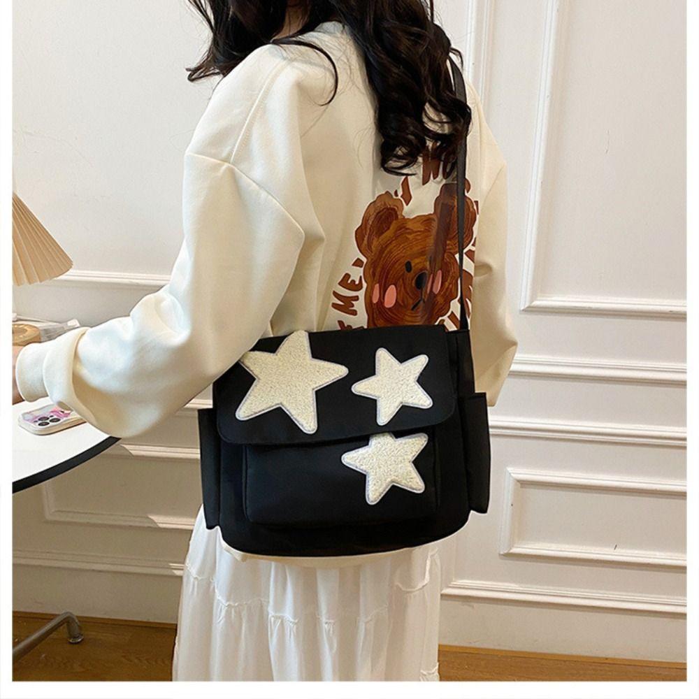 Large Capacity Star Crossbody Bag Canvas Nylon Student School Bag Pentagram Shoulder Bag Outdoor червоний
Large Capacity Star Crossbody Bag Canvas Nylon Student School Bag Pentagram Shoulder Bag Outdoor червоний