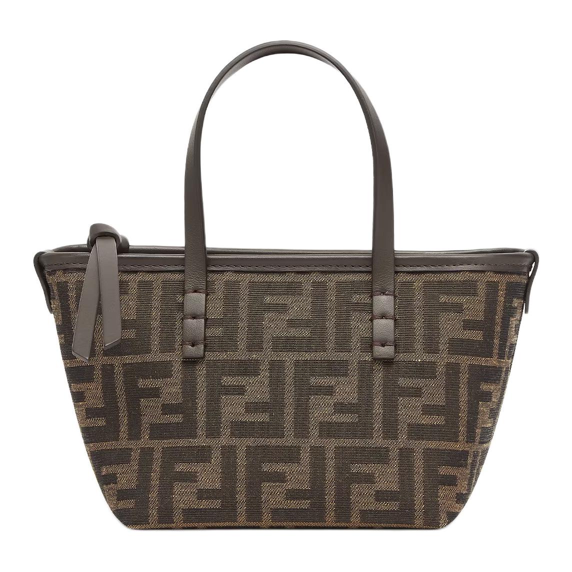 Fendi FF Roll Detachable Shoulder Strap Zipper Closure Calfskin Tote Bag Shopping Bag Crossbody Bag Mini Women tote bags Brown 8BS096AFPMF1GL7 Basic Set (Bag+Dust Bag)
Fendi FF Roll Detachable Shoulder Strap Zipper Closure Calfskin Tote Bag Shopping Bag Crossbody Bag Mini Women tote bags Brown 8BS096AFPMF1GL7 Basic Set (Bag+Dust Bag)