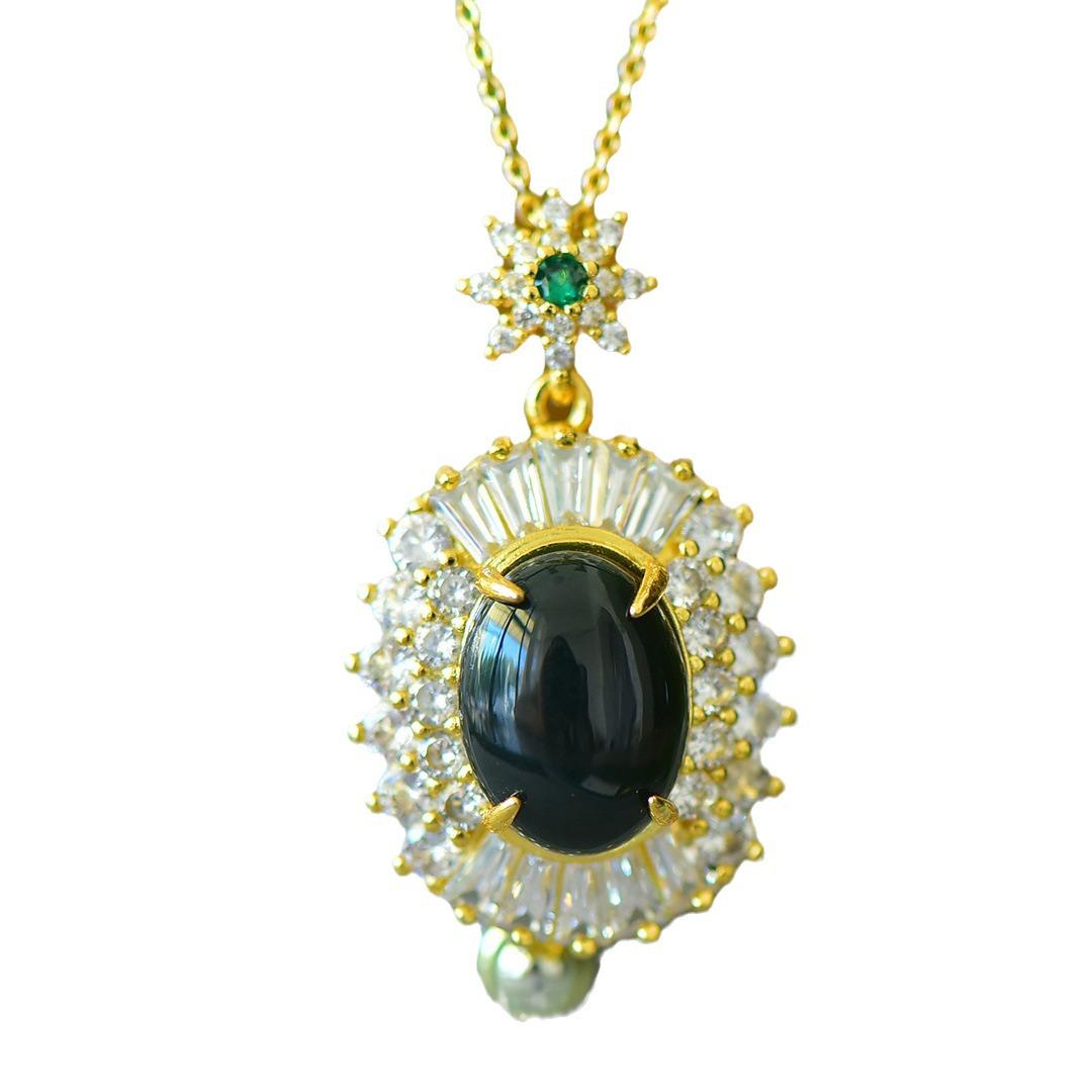 Hetian Jade Pendant Necklace: Versatile Retro, High-Quality Hanfu Accessory, Light Luxury Gift Hetian Jade Green Pendant (Without Chain)
Hetian Jade Pendant Necklace: Versatile Retro, High-Quality Hanfu Accessory, Light Luxury Gift Hetian Jade Green Pendant (Without Chain)