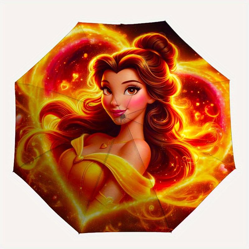 1pc Princess Belle Automatic Open/close, All-Season Portable Folding Umbrella, Perfect Gift for Friends , Sturdy Ribs y250808016
1pc Princess Belle Automatic Open/close, All-Season Portable Folding Umbrella, Perfect Gift for Friends , Sturdy Ribs y250808016