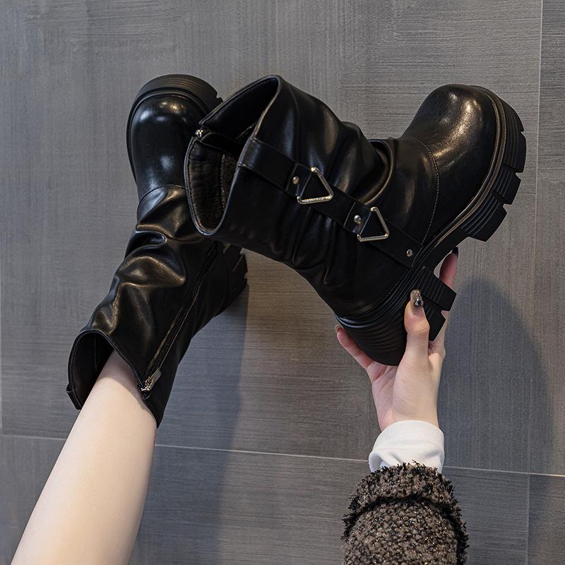 Pants Martin boots women s casual fashion leather boots thick sole heightening solid color trend fried street women s boots 40
Pants Martin boots women s casual fashion leather boots thick sole heightening solid color trend fried street women s boots 40