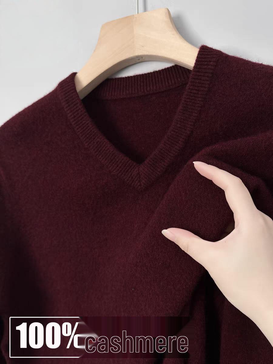 Men s Thickened Wool V-Neck Cashmere Sweater - Warm Winter Base Layer for All Ages 190 - 190-210 pounds
Men s Thickened Wool V-Neck Cashmere Sweater - Warm Winter Base Layer for All Ages 190 - 190-210 pounds