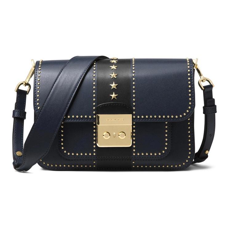 Michael Kors MK Sloan Color Block Flap Gold Buckle Star Studded Leather Handbag Women handbags 30F8GS9L3Y-ADMIRAL-BLK Basic Set (Bag+Dust Bag)
Michael Kors MK Sloan Color Block Flap Gold Buckle Star Studded Leather Handbag Women handbags 30F8GS9L3Y-ADMIRAL-BLK Basic Set (Bag+Dust Bag)