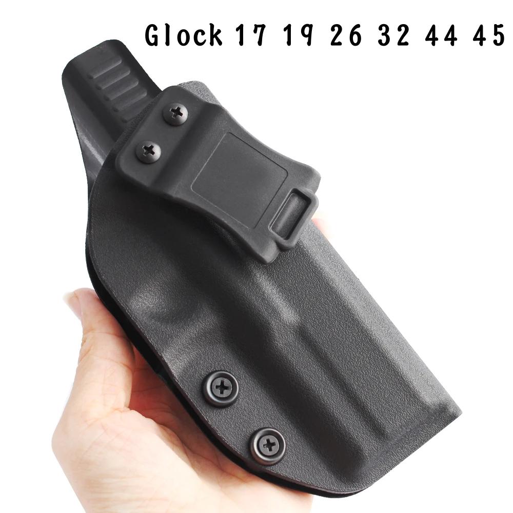 IWB Gun Kydex Holster For Glock 17 22 31 Airsolf Pistol IWB holster Чохол мисливські аксесуари кобура для Glock 17
IWB Gun Kydex Holster For Glock 17 22 31 Airsolf Pistol IWB holster Чохол мисливські аксесуари кобура для Glock 17