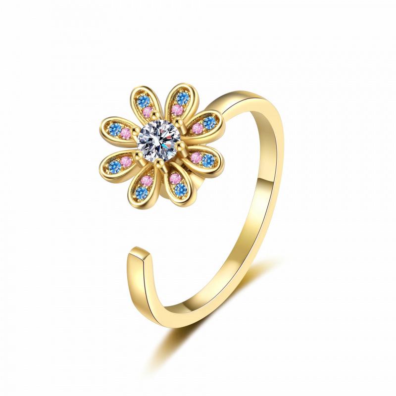 Douyin Rotating Daisy Flower Adjustable Ring - High-End Decompression Style Open Adjustable
Douyin Rotating Daisy Flower Adjustable Ring - High-End Decompression Style Open Adjustable