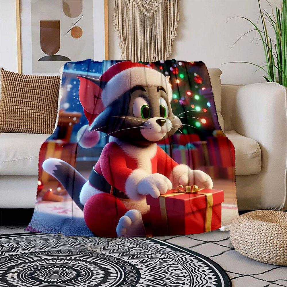 Christmas Santa Cat Gift Box DecorationBlanket Flannel Throw Blanket for Sofa, Bed, Travel, Camping, Office 100x150cm
Christmas Santa Cat Gift Box DecorationBlanket Flannel Throw Blanket for Sofa, Bed, Travel, Camping, Office 100x150cm