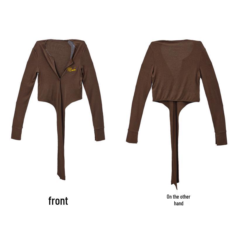 2025 Autumn New Spicy Girl Jazz Dance One-Piece: Slimming Long Sleeve, Tie-Waist, Sash-Enhanced Two-Way Wear M (Recommended for 80-90 jin) темно-коричневого
2025 Autumn New Spicy Girl Jazz Dance One-Piece: Slimming Long Sleeve, Tie-Waist, Sash-Enhanced Two-Way Wear M (Recommended for 80-90 jin) темно-коричневого