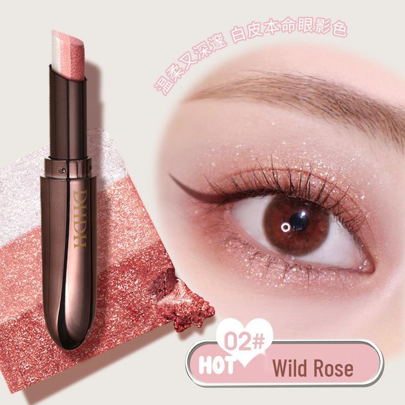 Galaxy Brilliant Three-Color Gradient Eyeshadow Stick - Pearlescent Shimmer, Natural Finish, for Beginners.
Galaxy Brilliant Three-Color Gradient Eyeshadow Stick - Pearlescent Shimmer, Natural Finish, for Beginners.