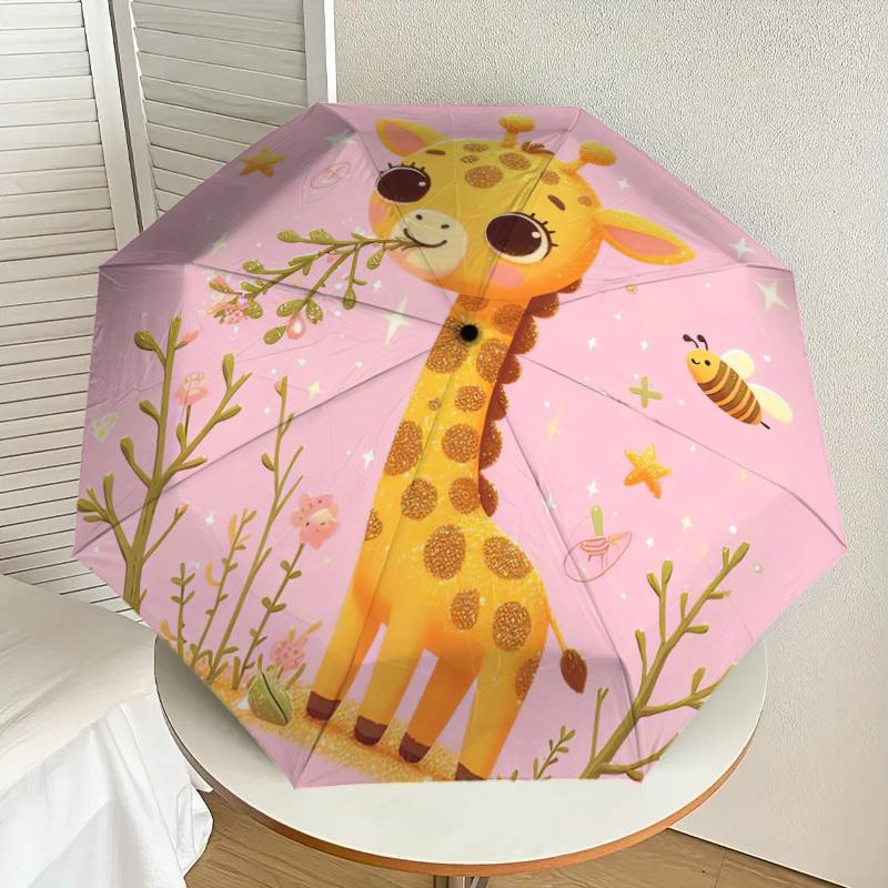 1pc Giraffe with Pink Background Umbrella with Plastic Handle,Suitable for All Seasons Home Travel Outdoor UmbrellaDD484
1pc Giraffe with Pink Background Umbrella with Plastic Handle,Suitable for All Seasons Home Travel Outdoor UmbrellaDD484
