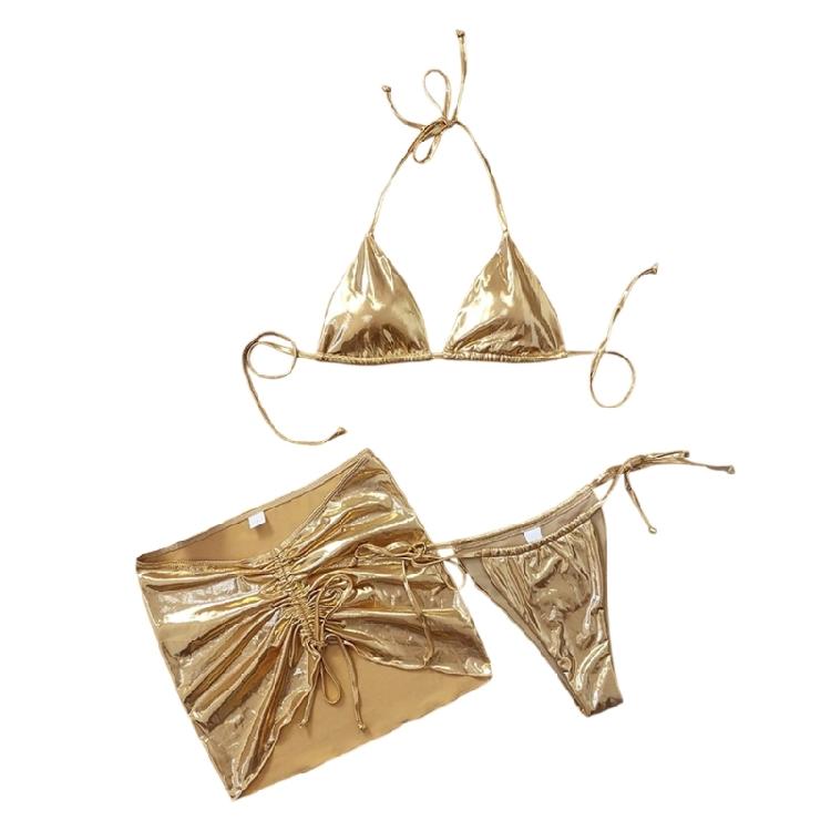 Adjustable Swimsuit Comfortable Women s Beachwear Side Tied Triangle Thong with Bodycon Skirt & Bra L золотой
Adjustable Swimsuit Comfortable Women s Beachwear Side Tied Triangle Thong with Bodycon Skirt & Bra L золотой