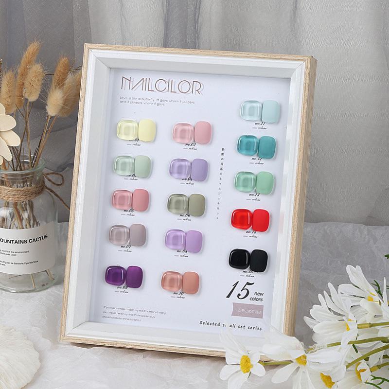 15-Color Japanese Fashion Wooden Nail Art Display Palette & Photo Frame
15-Color Japanese Fashion Wooden Nail Art Display Palette & Photo Frame