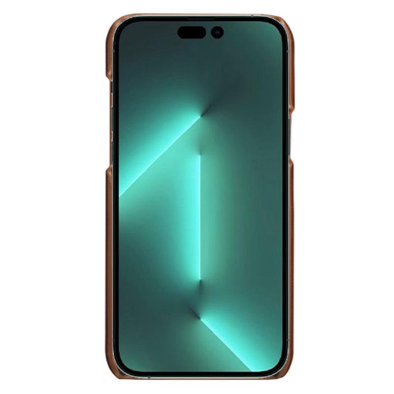 For iPhone 14 Pro 6.1 inch Wear-resistant Textured PU Leather Coated PC Well-protected Phone Case Brown
For iPhone 14 Pro 6.1 inch Wear-resistant Textured PU Leather Coated PC Well-protected Phone Case Brown
